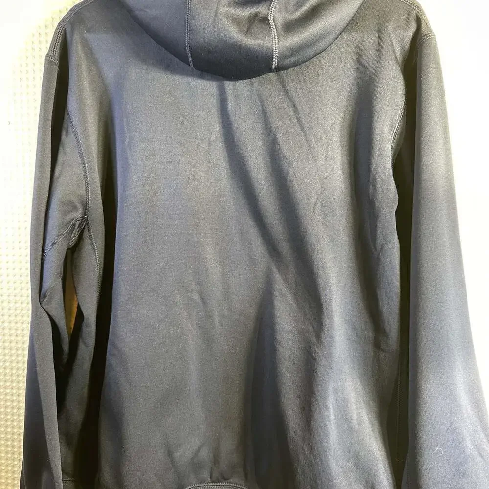 Nike Men's Therma-Fit Blue Pullover Hoodie with Center Swoosh Logo
